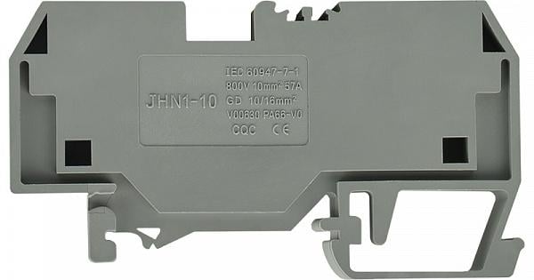 Клемма пружинная наборная АСКО-Укрем JHN1-10 57А 10 мм2 х 78х10х43 мм Серый (A0130010059)