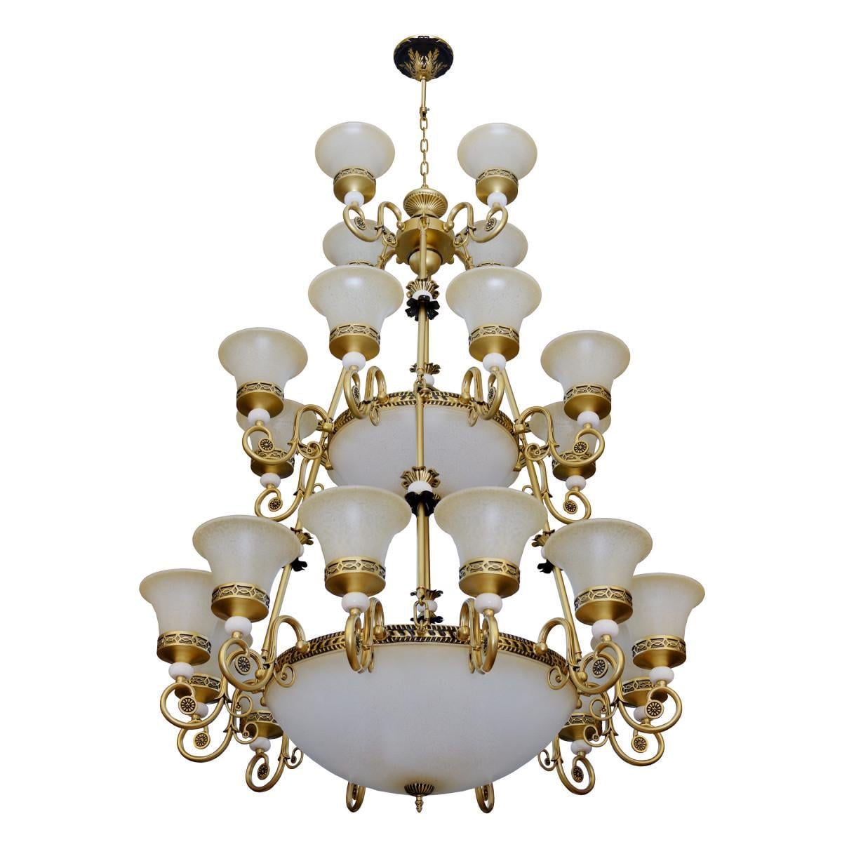 Люстра подвесная прованс Brille BKL-683S/24A E27