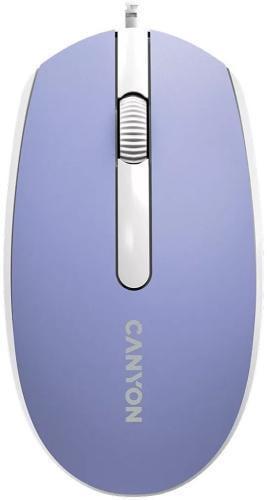 Мышь Canyon M-10, Mountain Lavender, USB, оптическая, 1000 dpi, 3 кнопки, 1.5 м (CNE-CMS10ML)