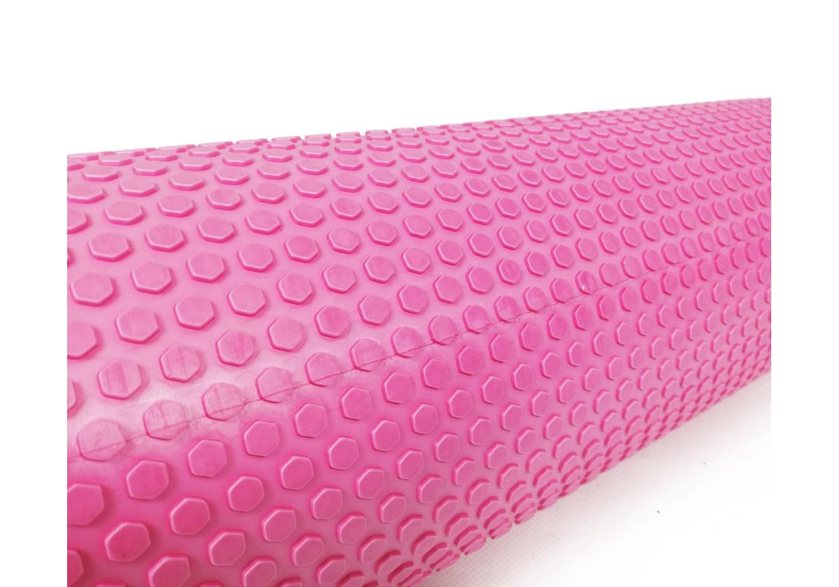Массажный ролик EasyFit Foam Roller 45 см Розовый (EF-2030-P) - фото 3