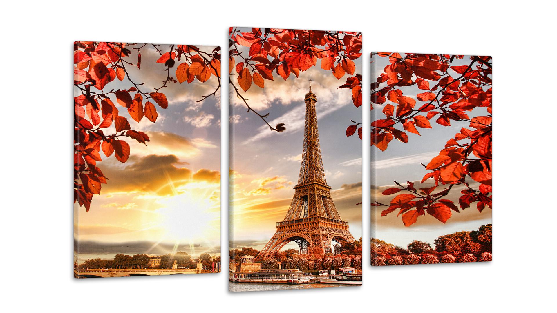 Модульная картина Париж Осень 53x100 см (Art-189_3)