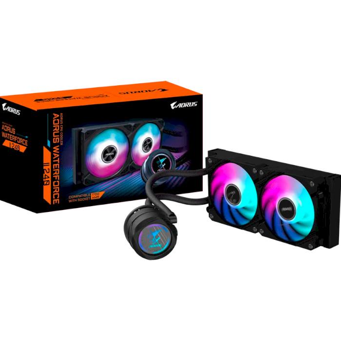 Система рідкого охолодження для процесора Gigabyte AORUS WATERFORCE II 240 з підсвічуванням Чорний (22931771) - фото 5 Система рідкого охолодження для процесора Gigabyte AORUS WATERFORCE II 240 з підсвічуванням Чорний (22931771) - фото 5