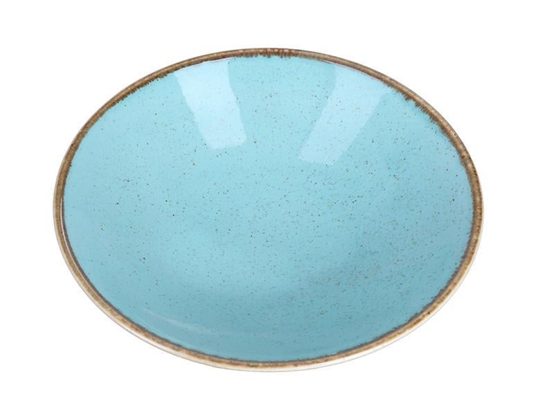 Салатник фарфоровый круглый Porland 25 см Turquoise (368126/T)