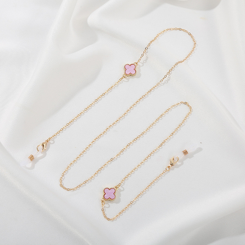 Цепочка для очков с цветками 7 9576 Фиолетовый (4506440)