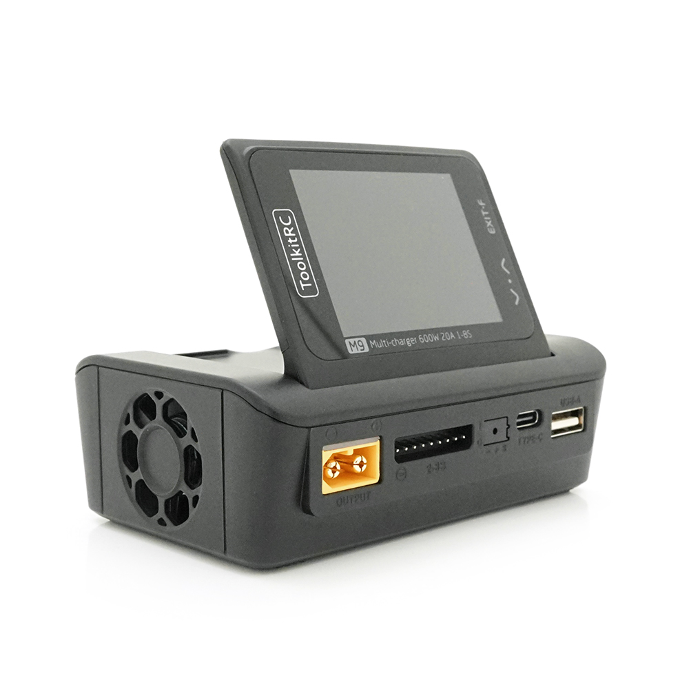 Зарядное устройство ToolkitRC M9 XT60 600 Вт для LiPo/LiHv/Li-ion/NiMh USB (34898)