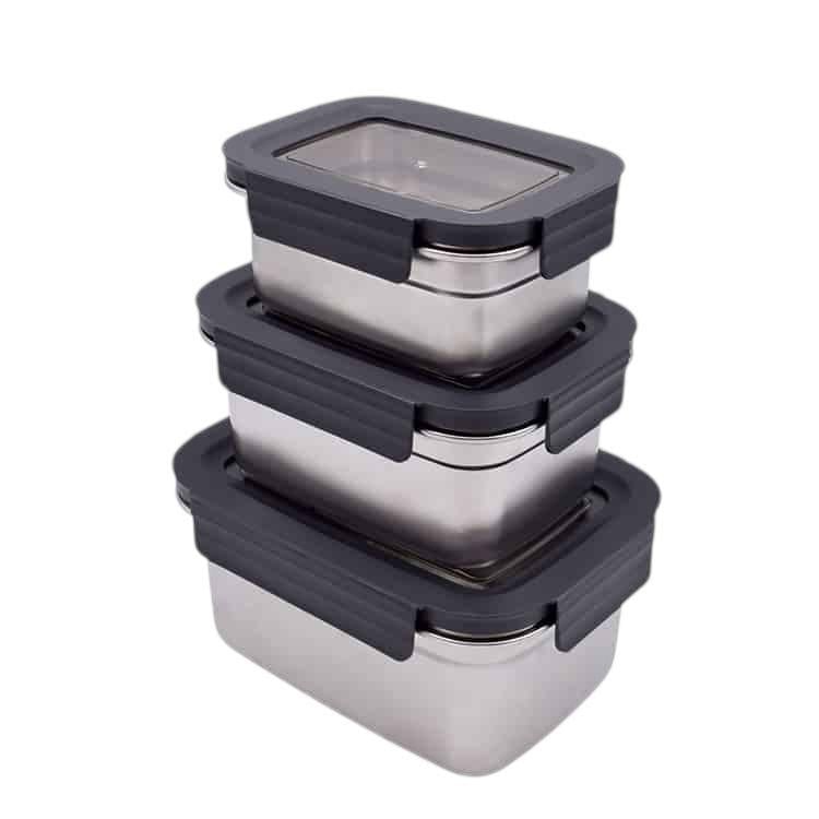 Набір контейнерів для харчових продуктів із нержавіючої сталі 300 600 1200 мл (a92a2f6c)