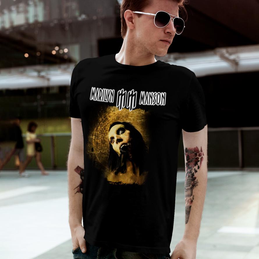 Футболка унісекс Marilyn Manson Guns God And Government tour 4XL Чорний (00000011224)