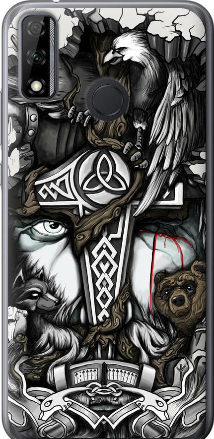 Чохол на Huawei P Smart 2020 Тату Вікінг (4098u-2060-42517)