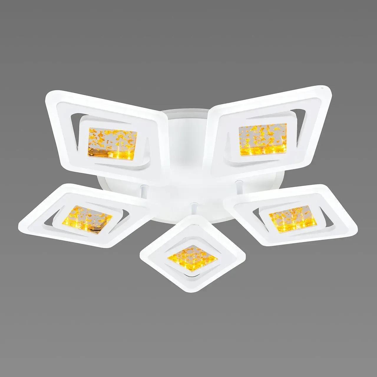 Люстра стельова світлодіодна Valeso V 2133 з пультом і RGB підсвічуванням 3000-6000К IP20 140W Білий (00000140324) - фото 4