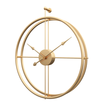 Часы настенные Lifetime Ti-Time металлические большой лофт 60 см Золотистые (Loft1-G-600)