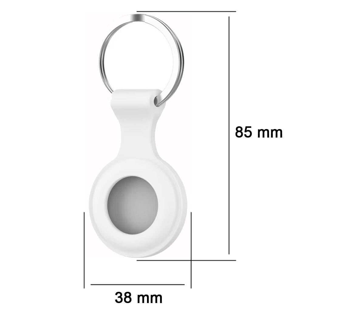 Чехол-брелок силиконовый Primo SS2 для метки трекера Apple AirTag White (2558133846) - фото 3