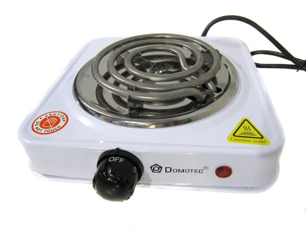Плита електрична Hot Plate JX-1010Aна 5 режимов нагревания 1000 Вт Белый (JX1010AI)