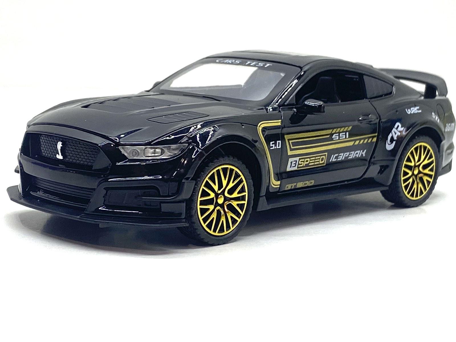 Машинка металлическая TK Union Group Ford Mustang Shelby 1:32 свет/звук Черный (GT-1712)