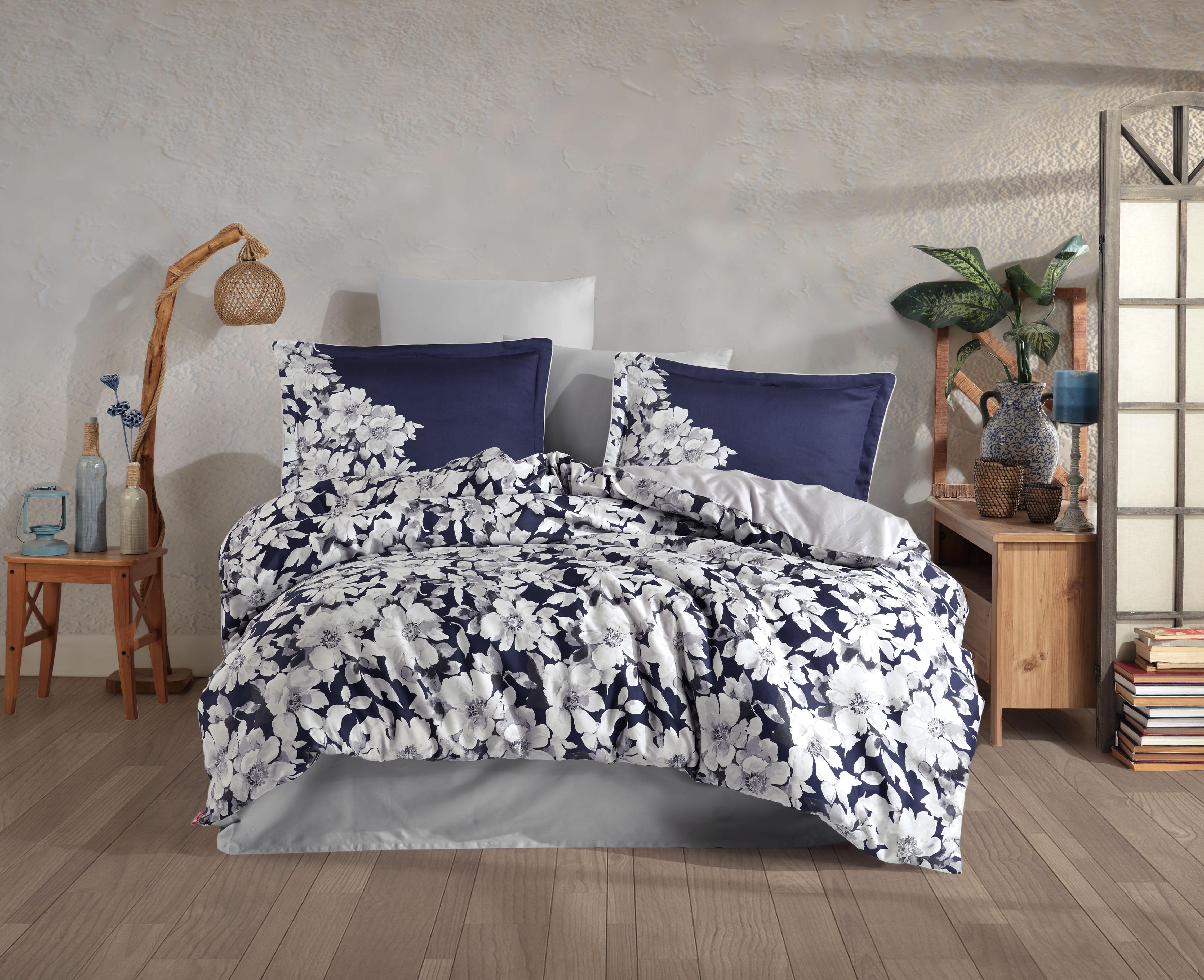 Комплект постельного белья Hobby Exclusive Sateen Fiona 200х220/50x70 см 4 шт. (8698499179684)