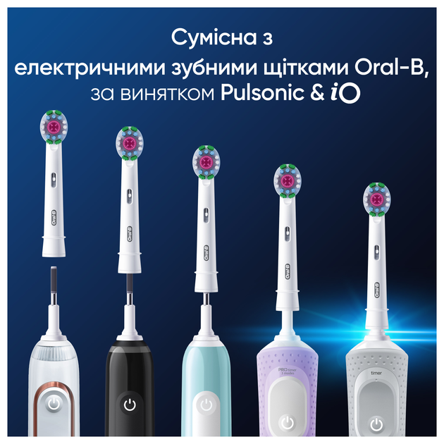 Насадки для электрической зубной щётки Oral-B Pro 3D White 4 шт. - фото 5