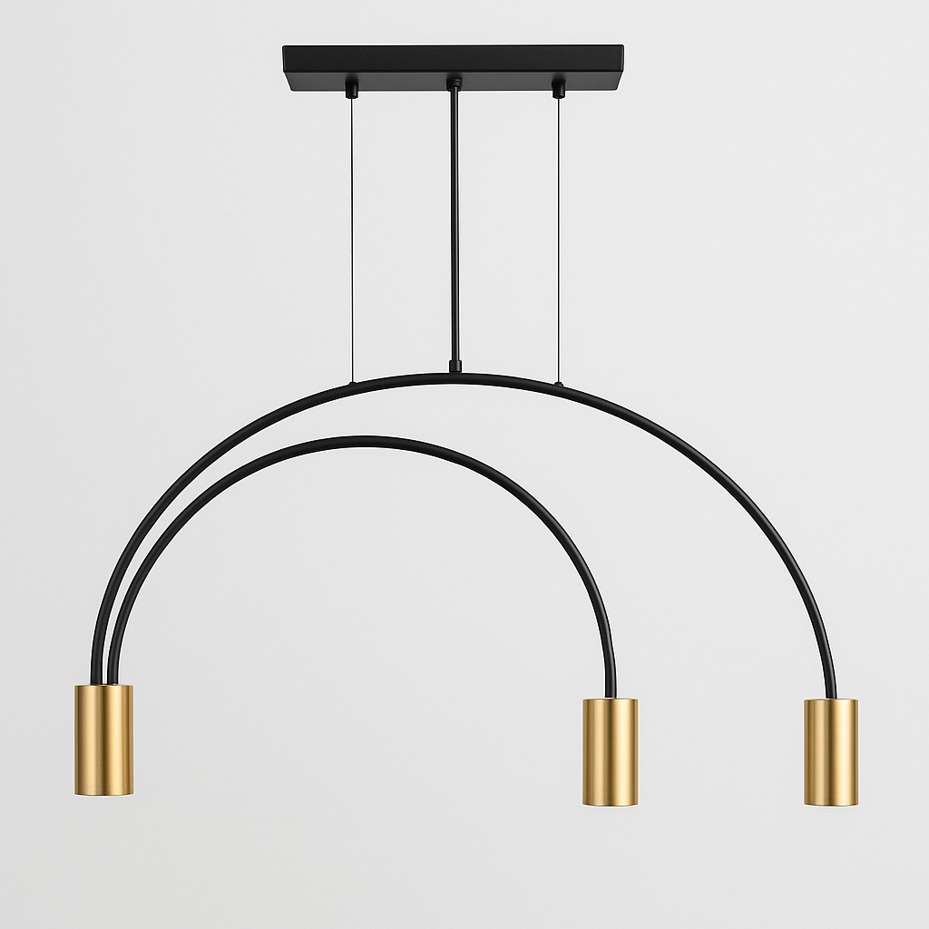 Люстра подвесная минималистичная дугообразная (0001)