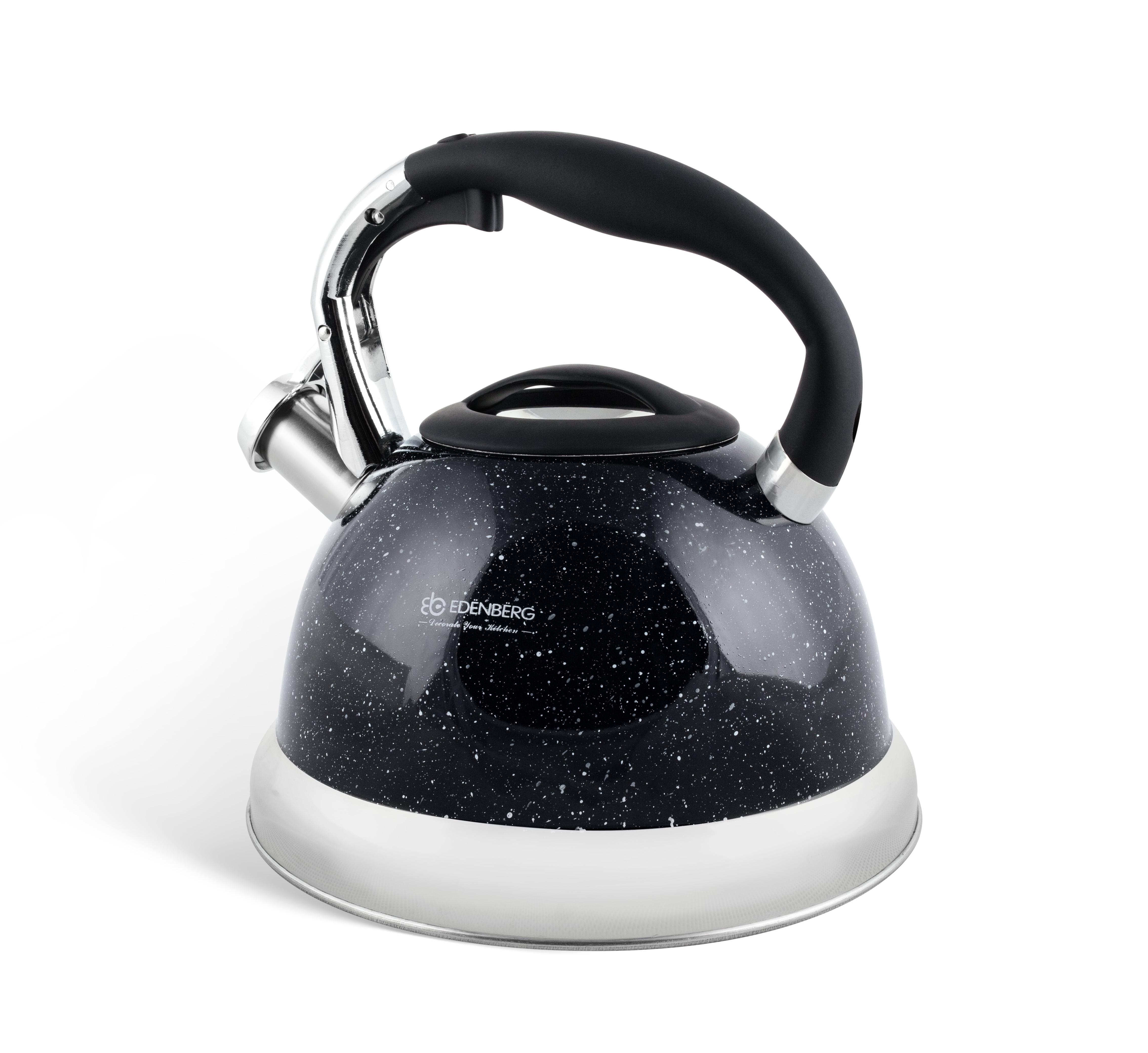 Чайник Edenberg со свистком из нержавеющей стали 3 л (EB-1955-black)