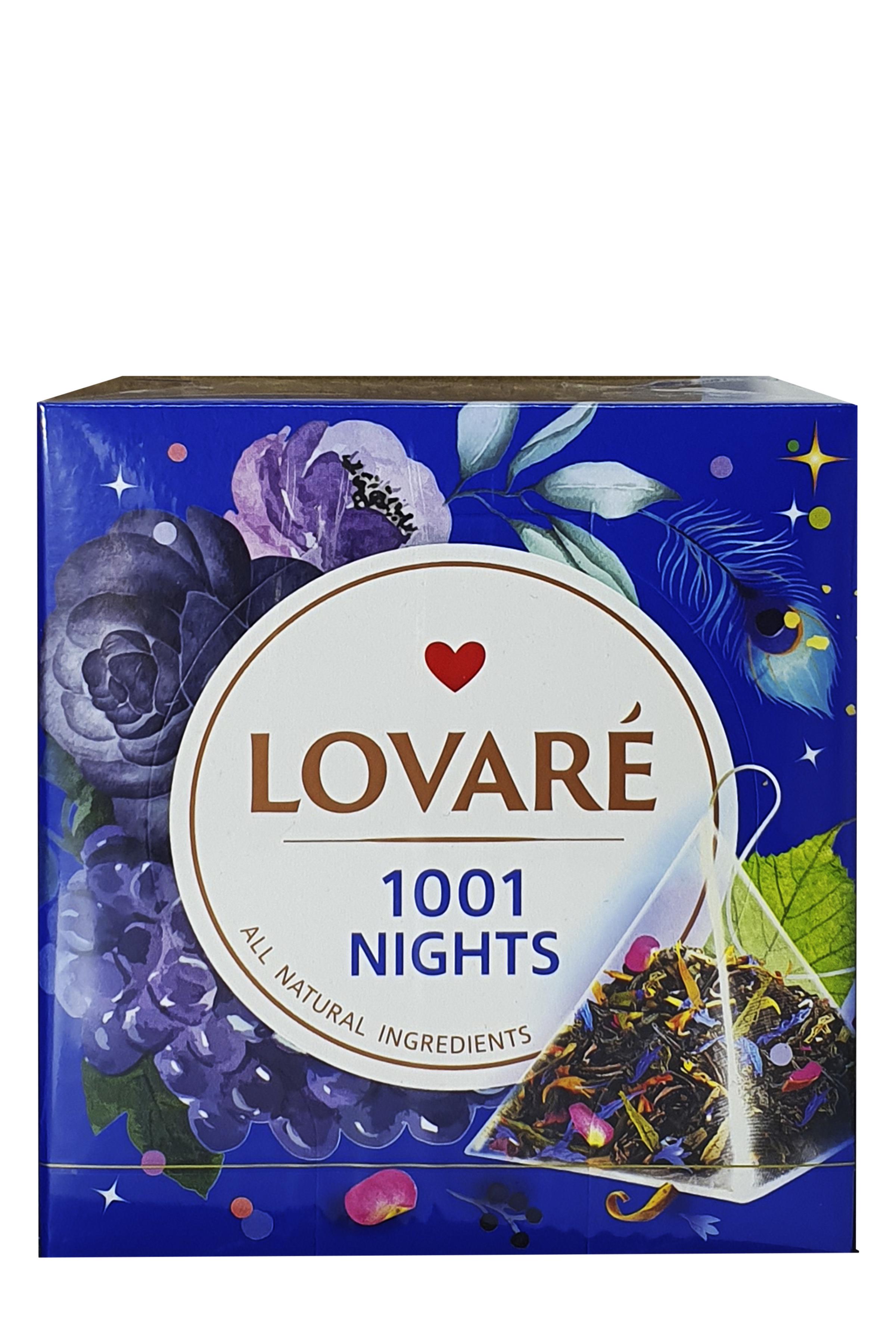 Чай черный Lovare 1001 ночь с зеленым с ароматом винограда в пирамидках 15 пакетиков 2 г (54203) - фото 2 Чай черный Lovare 1001 ночь с зеленым с ароматом винограда в пирамидках 15 пакетиков 2 г (54203) - фото 2