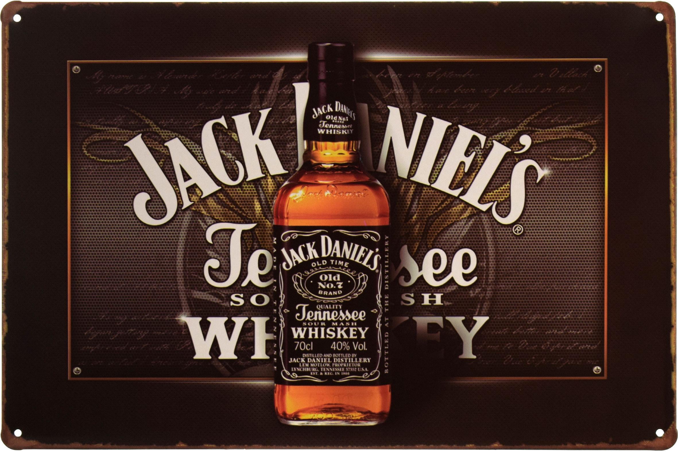 Табличка металева Jack Daniel’s Black 20x30 см