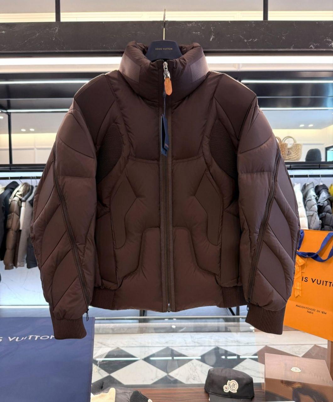 Пуховик мужской зимний Louis Vuitton XL Коричневый