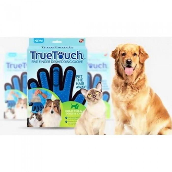 Рукавичка для вичісування тварин True Touch Pet Brush Gloves - фото 5 Рукавичка для вичісування тварин True Touch Pet Brush Gloves - фото 5