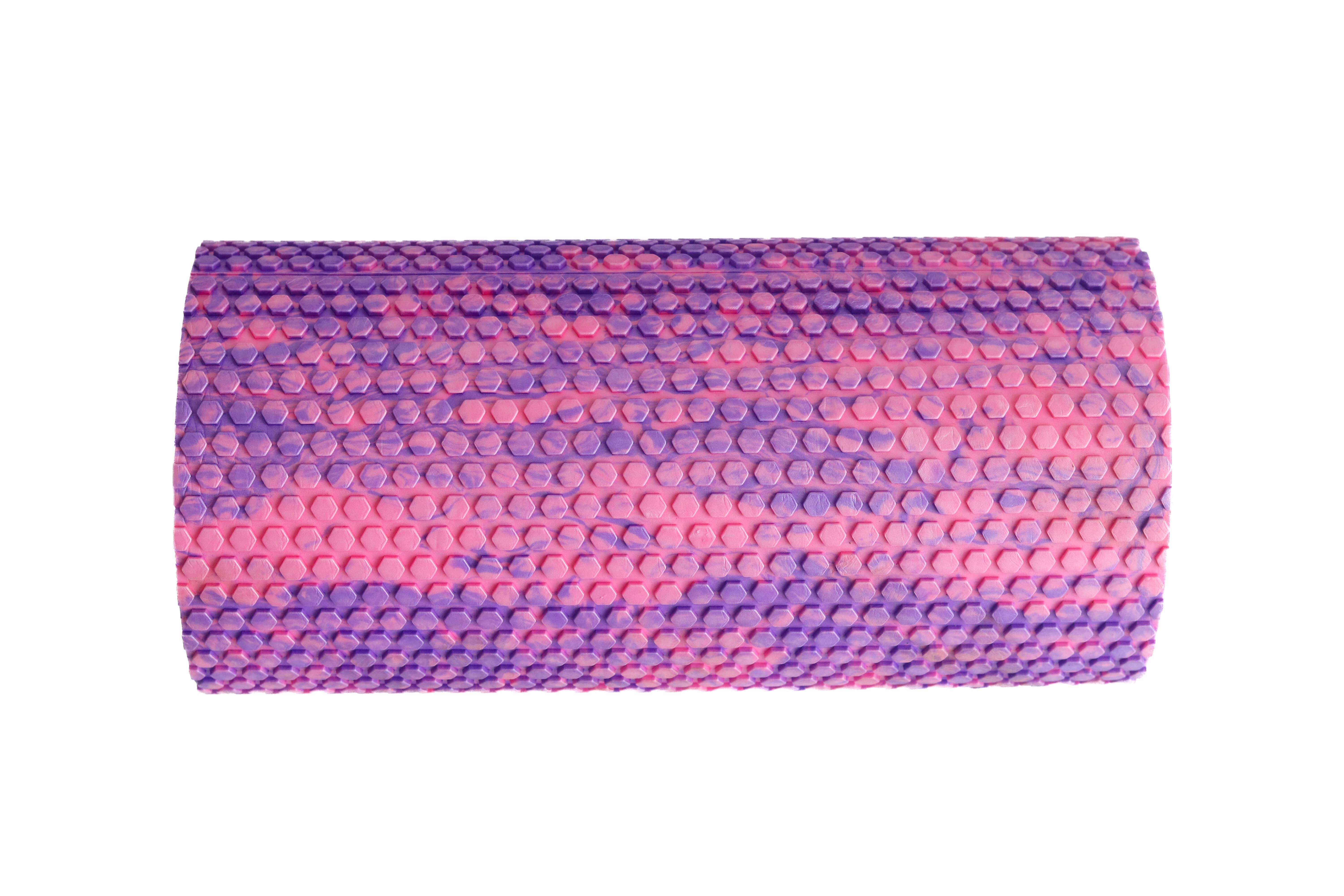 Массажный ролик для спины и тела MFR roll 30х15 см Purple/Pink - фото 2