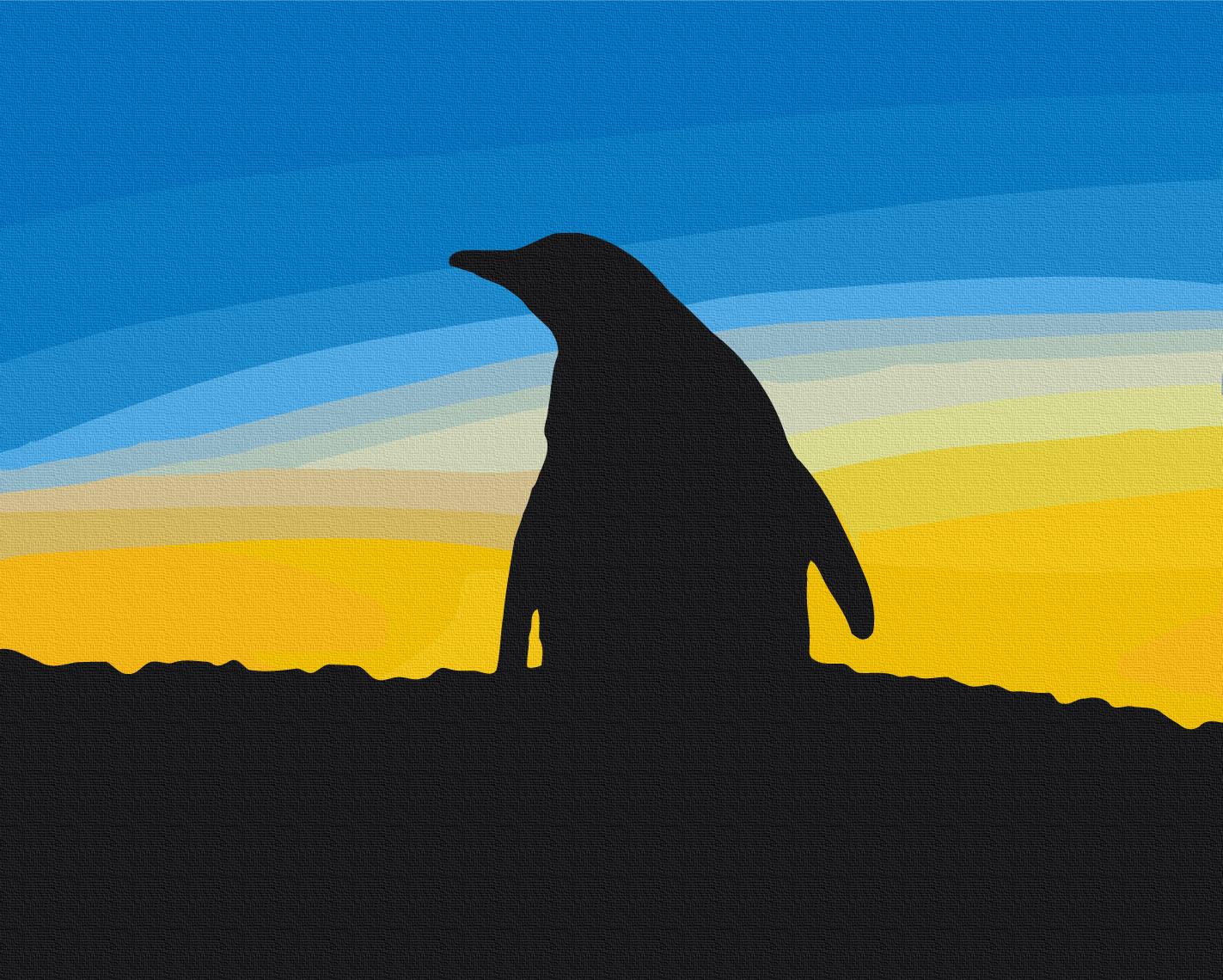 Картина по номерам Brushme Сине-желтое небо Антарктики 40x50 см (BS54268)