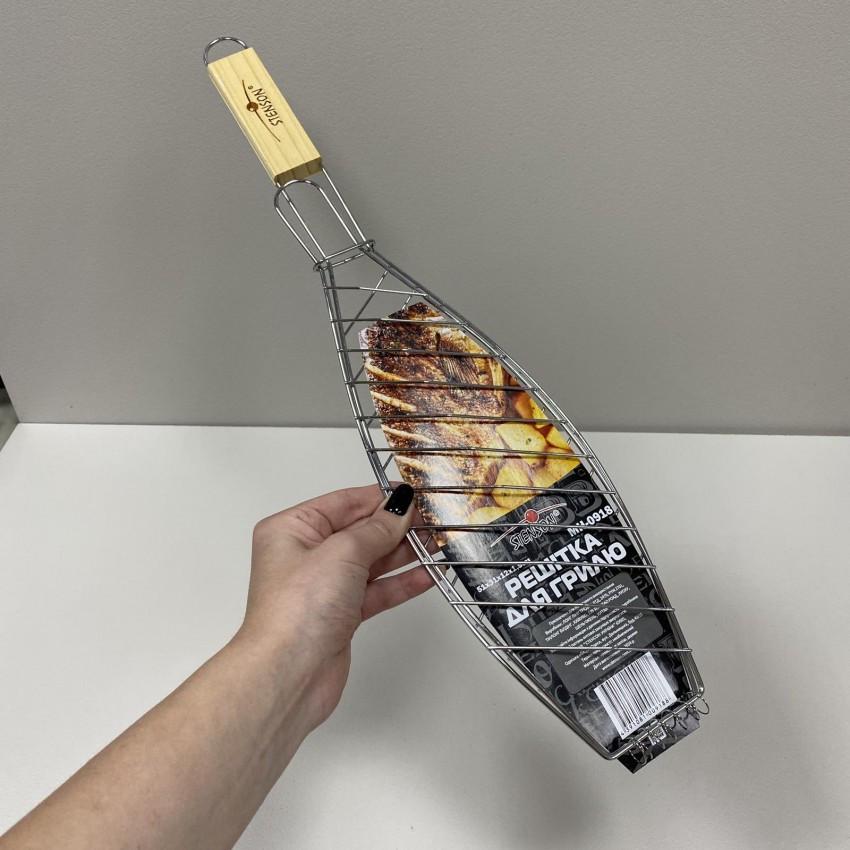 Решетка-гриль для рыбы Stenson MH-0918 51х31х12х1,5 см (2307289611) - фото 2 Решетка-гриль для рыбы Stenson MH-0918 51х31х12х1,5 см (2307289611) - фото 2