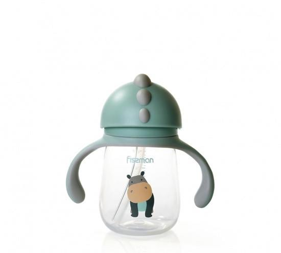 Поильник для напоїв дитячий Fissman 15x8x15 см 260 мл з трубкою із пластику М'ятний (6904)