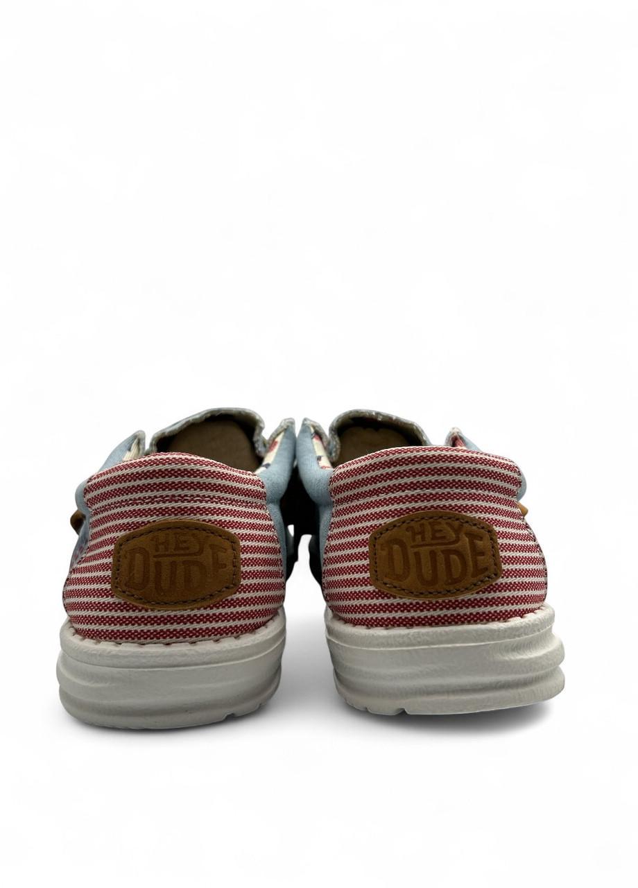 Мокасини чоловічі Hay Dude Wally Ameria Denim Stripe 40395-4OE р. 45 29,7 см Глибокий (2773145167) - фото 4