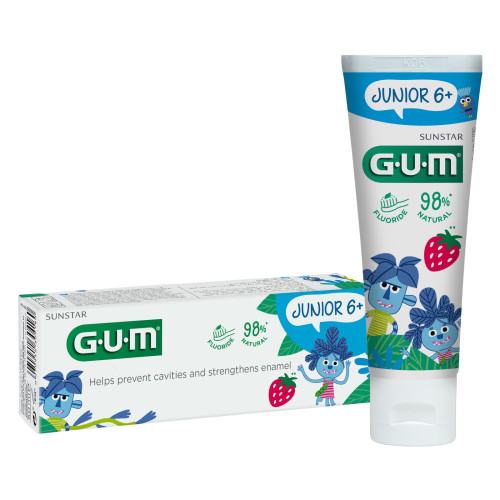 Зубна паста-гель GUM Junior для дітей від 6 років 50 мл (25427937)