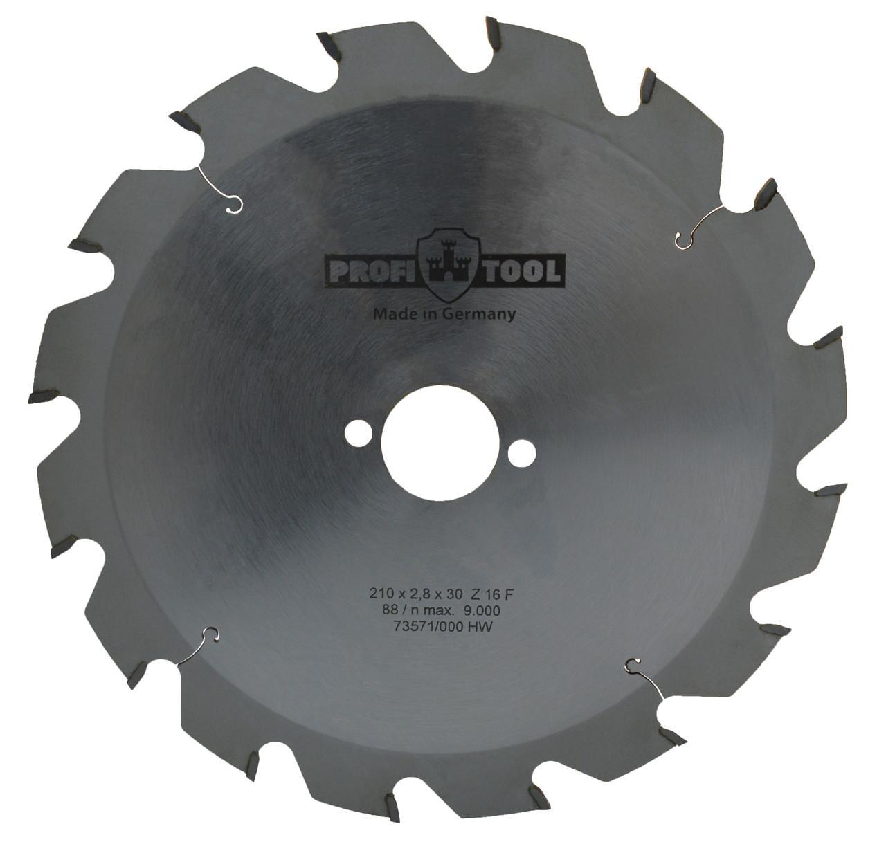Диск пиляльний PROFITOOL Z 16 F 210х2,8х1,8х30 мм (2121002)