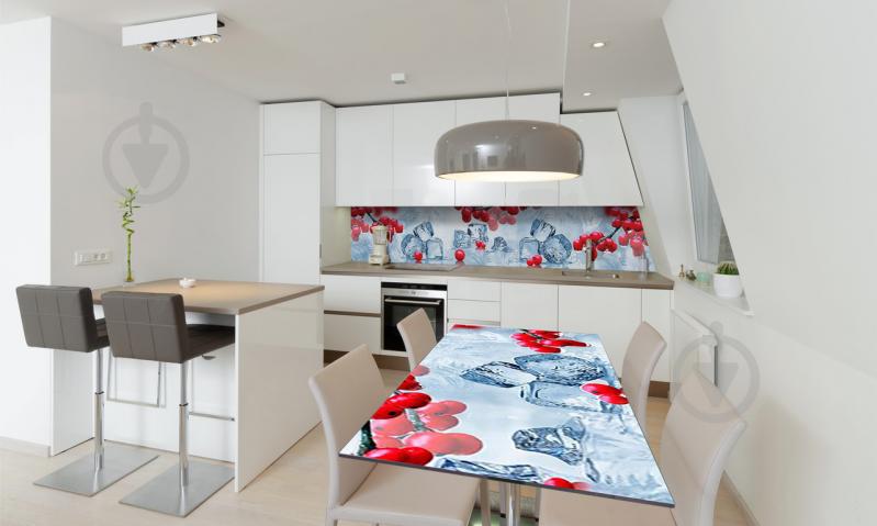 Наклейка виниловая на стол Zatarga «Зимняя Калина» 600х1200 мм Z180448st Наклейка виниловая на стол Zatarga «Зимняя Калина» 600х1200 мм Z180448st