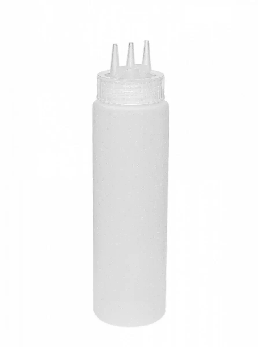 Емкость для соуса с тремя носиками H 16 см 350 мл Прозрачный (1651471616)