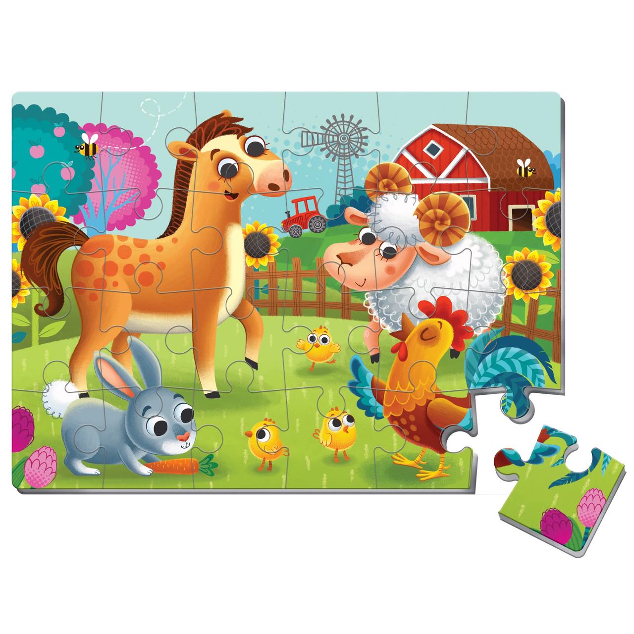 Пазли м'які Vladi Toys А4 Малюк зможе Ферма (VT1102-31)