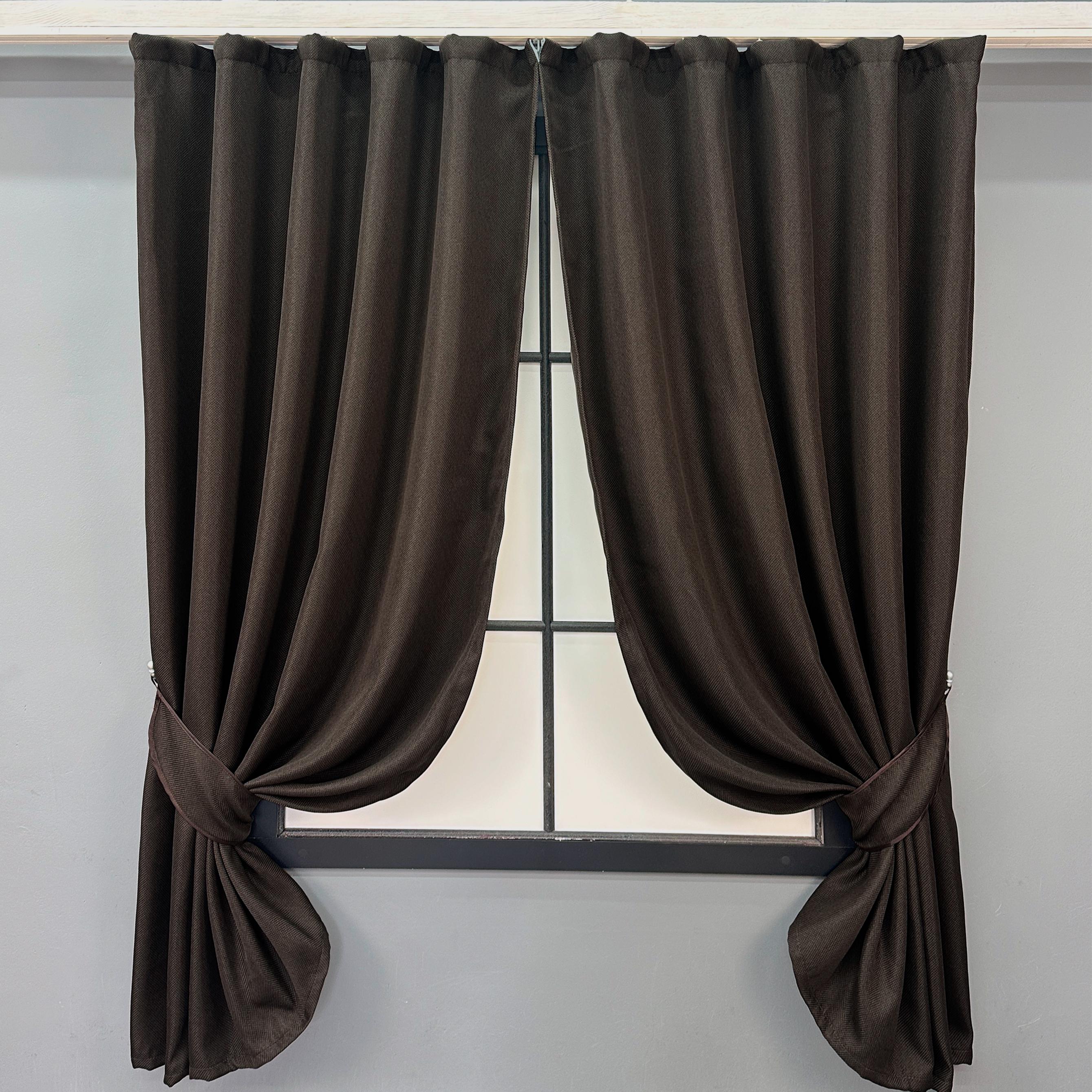 Комплект штор VR-Textil № 1180ш 130х170 см 2 шт. Венге (35-0338)