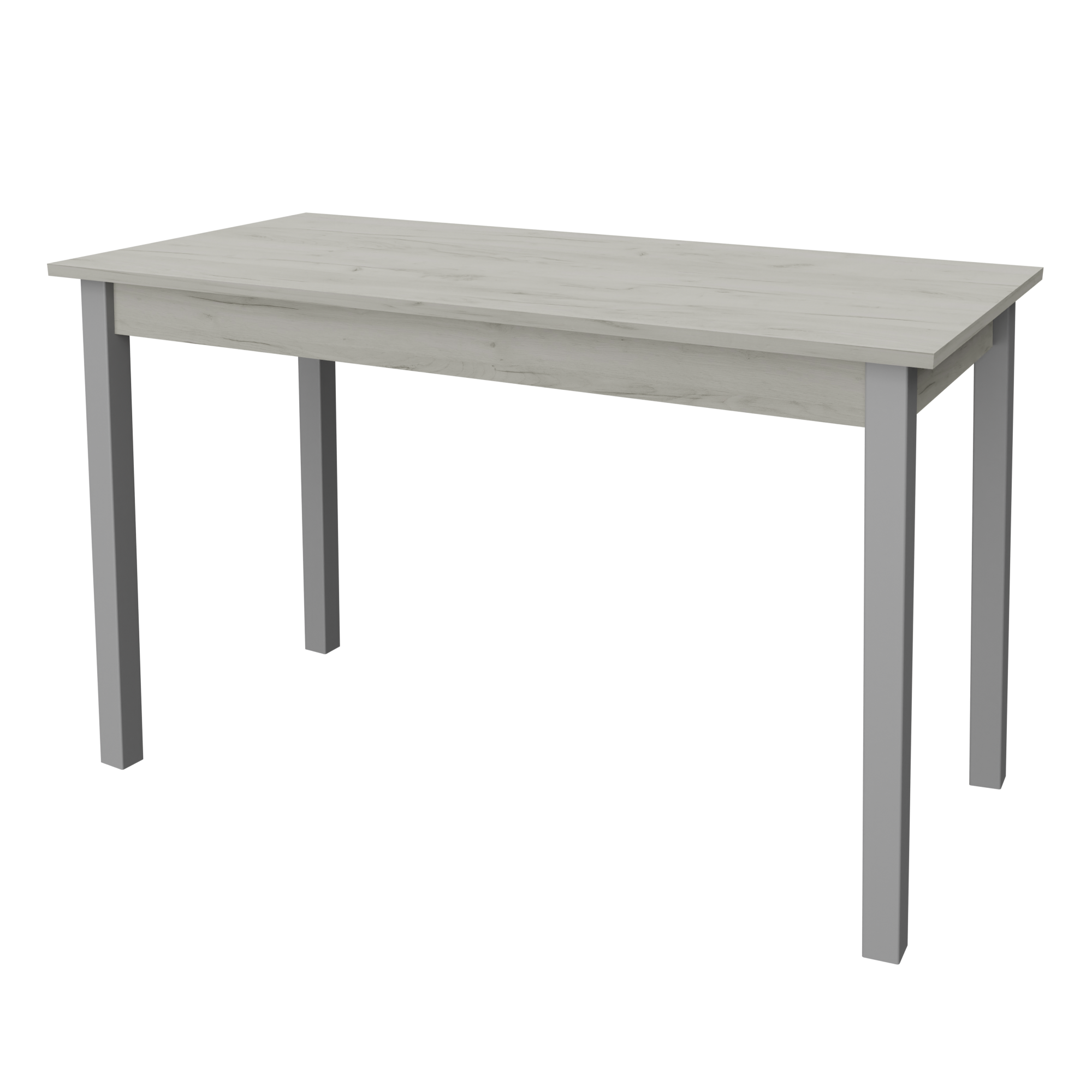 Стол обеденный Неман МЭН Дуб крафт белый/Серый