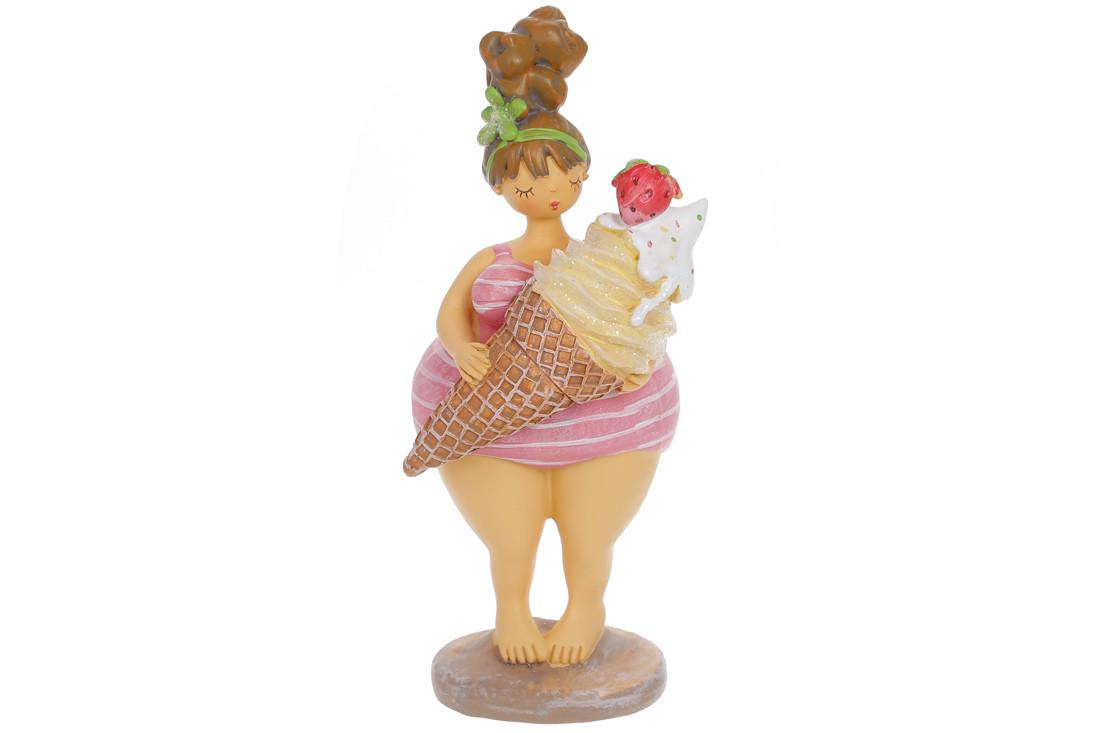 Статуэтка декоративная Синтия 831-883 с мороженым 22 см (2164344396)