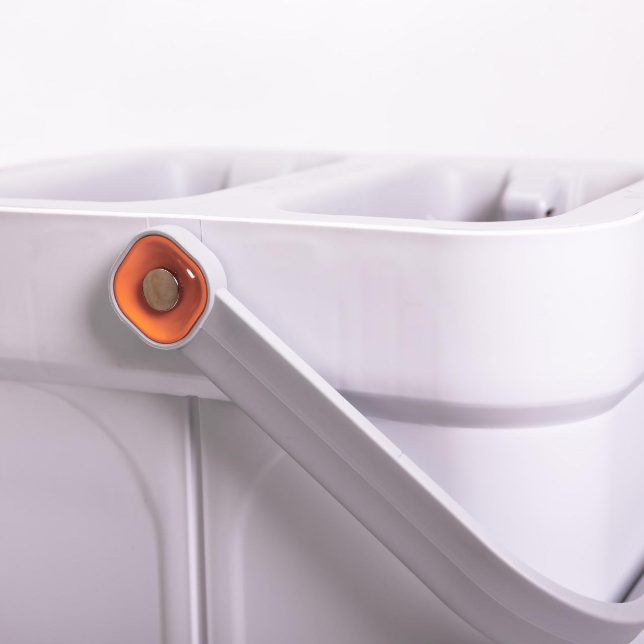 Набор для уборки с плоской шваброй и двухсекционным ведром с отжимом насадка из микрофибры (HP-35015-19) - фото 3 Набор для уборки с плоской шваброй и двухсекционным ведром с отжимом насадка из микрофибры (HP-35015-19) - фото 3