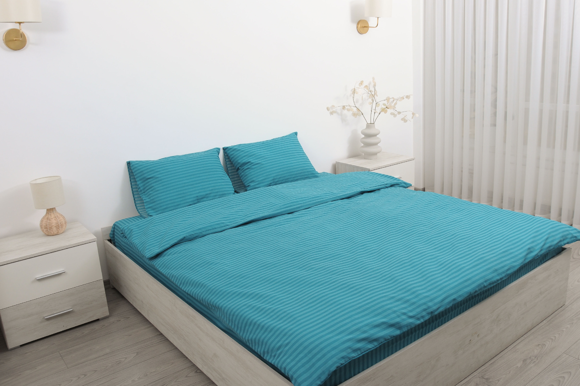 Комплект постельного белья евро Amore Glux-10066 бязь Бирюзовый (KPB-Ae-Glux-10066(50x70)_) - фото 6 Комплект постельного белья евро Amore Glux-10066 бязь Бирюзовый (KPB-Ae-Glux-10066(50x70)_) - фото 6