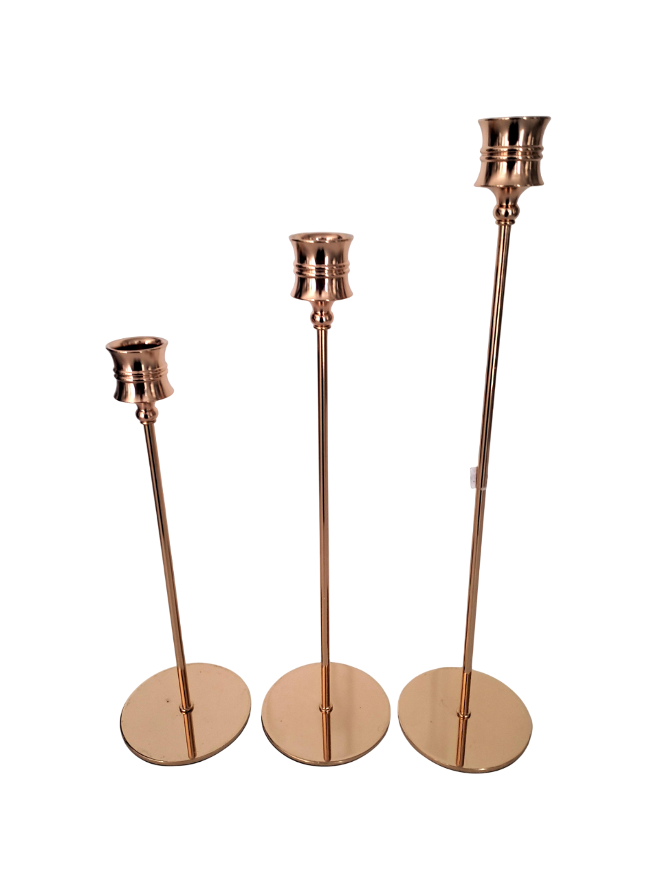 Набір підсвічників 23/27/32 см 3 шт. Золотий (33308081)