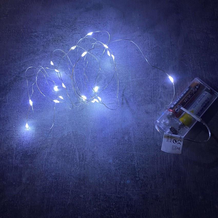 Гирлянда светодиодная на батарейках 20 диодов LED 2 м Белый (1734011994)