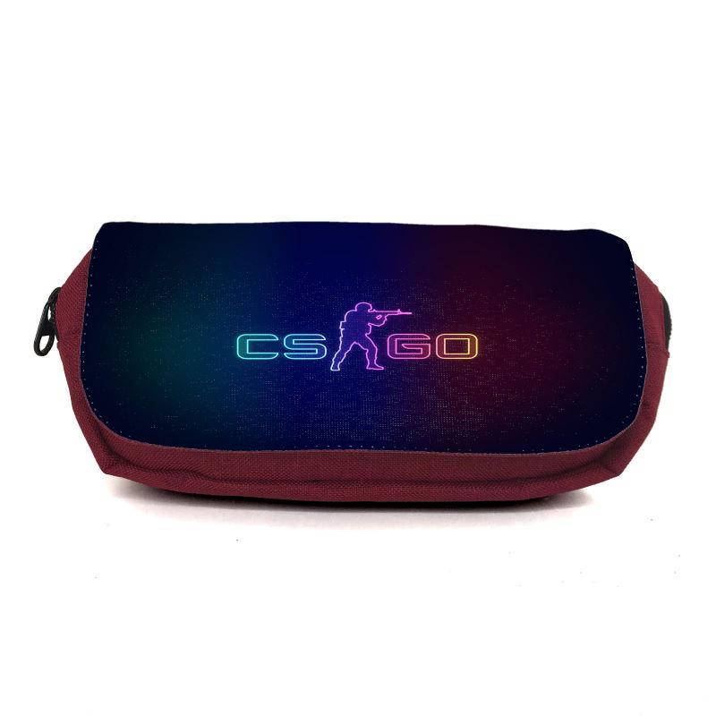 Пенал шкільний Контр Страйк CSGO-007 Бордовий (1442740020)