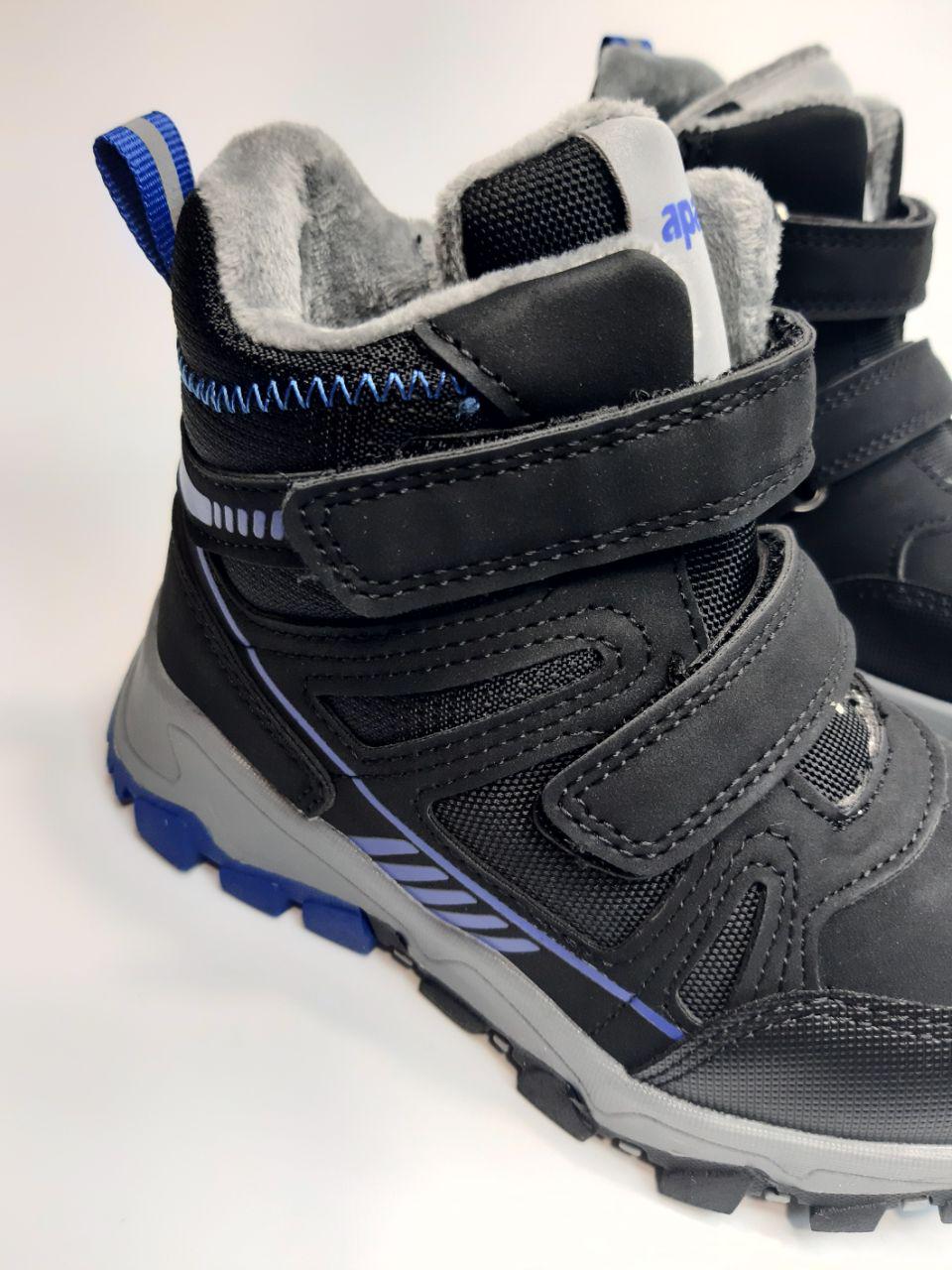 Ботинки детские зимние Apawwa для мальчика р. 32 20,8 см Черный (6206 bl-black) - фото 4 Ботинки детские зимние Apawwa для мальчика р. 32 20,8 см Черный (6206 bl-black) - фото 4