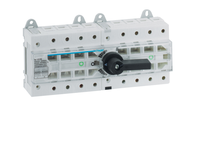 Переключатель трехпозиционный HAGER HI405R I-0-II 100А 400/690В 12 м (29354532)