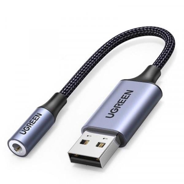 Звуковая карта UGREEN CM477 USB TRRS 3,5 мм (30757)