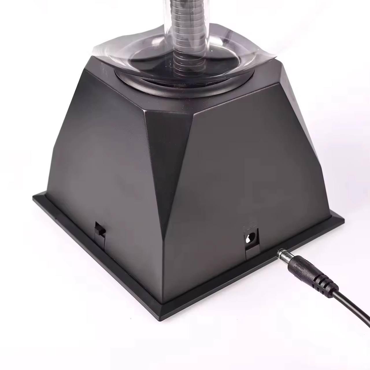 Шар ночник Тесла плазменный с молниями с голосовым и сенсорным управлением 19 см Черный - фото 12