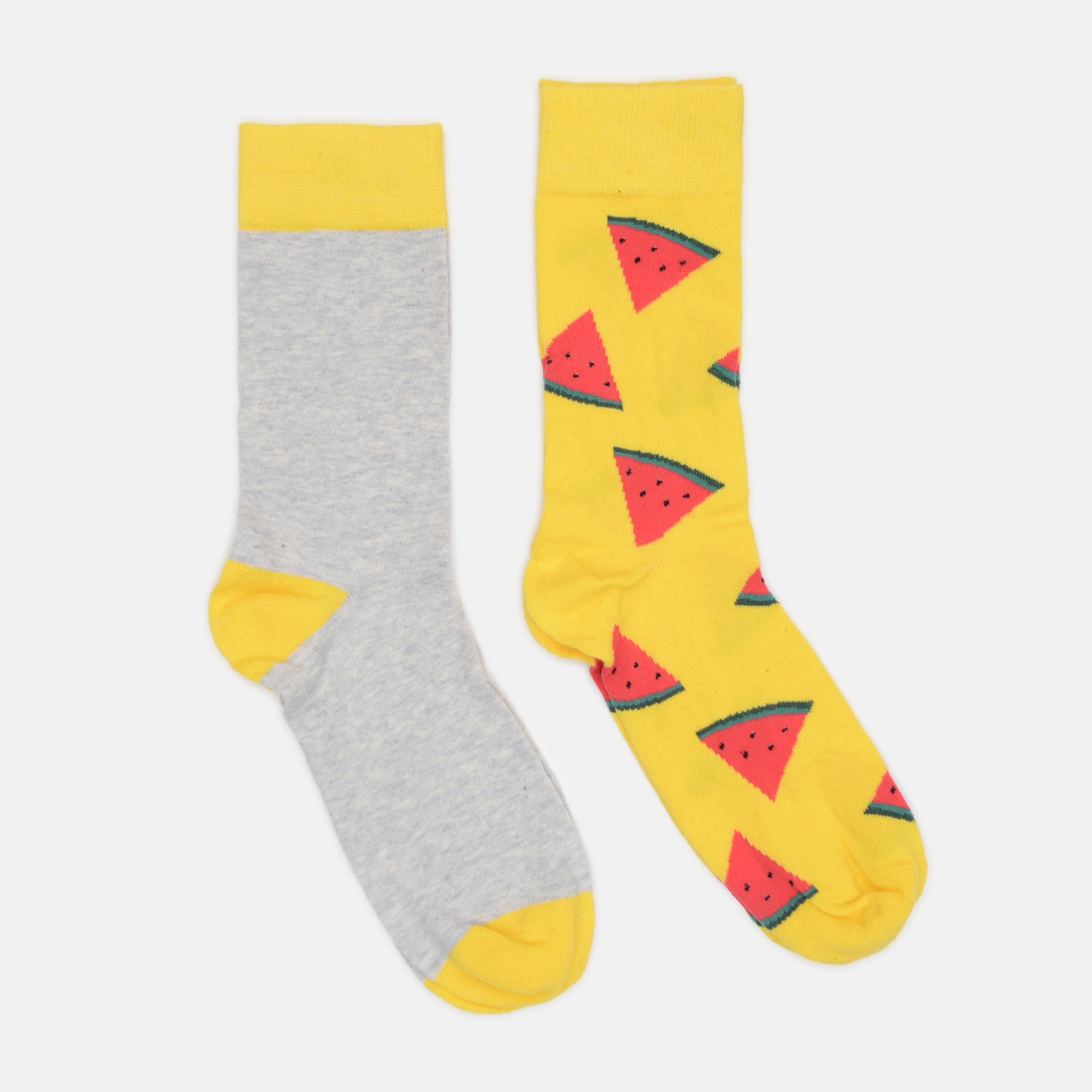 Шкарпетки C&A 2 пари р. 39-42 Жовтий/Сірий (9537164325704)