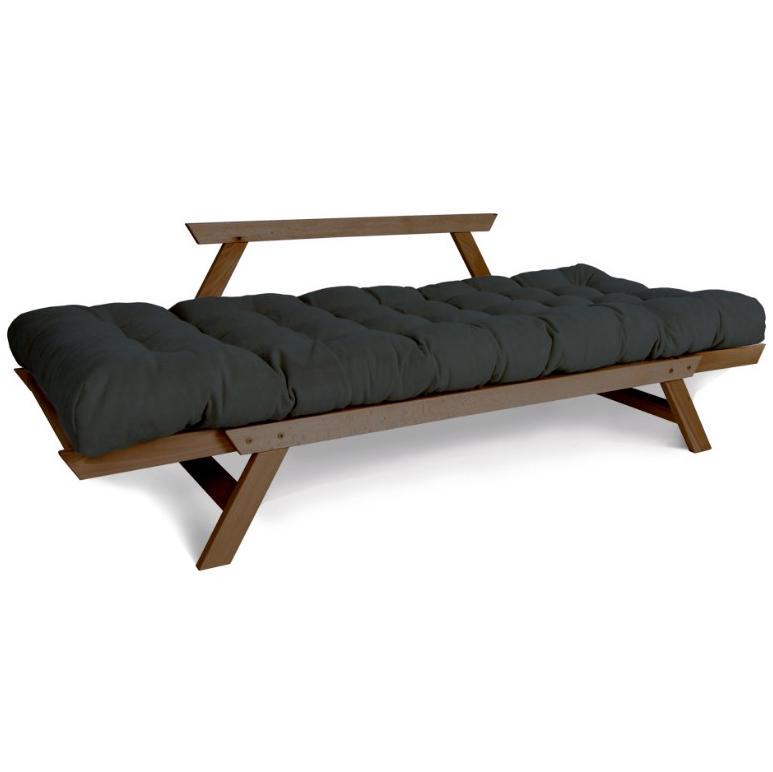 Диван-футон раскладной Woodman Allegro из массива дерева Ореховый/Графитовый - фото 3 Диван-футон раскладной Woodman Allegro из массива дерева Ореховый/Графитовый - фото 3