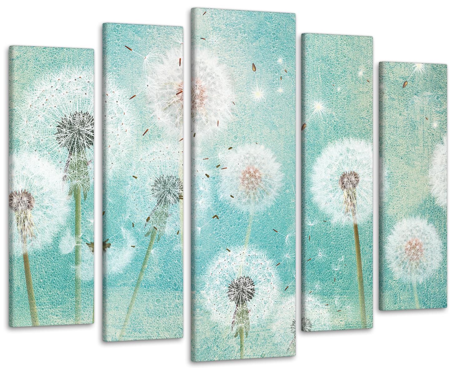 Картина модульна Абстракція Кульбаба 99х140 см (Art-463_5)